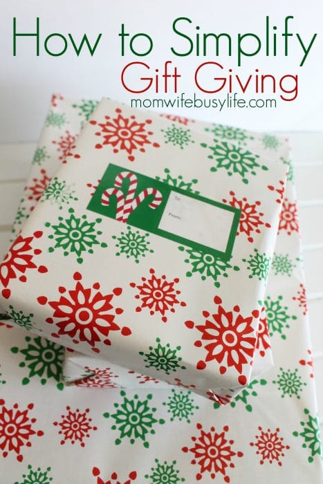 How to Simplify Gift Giving 