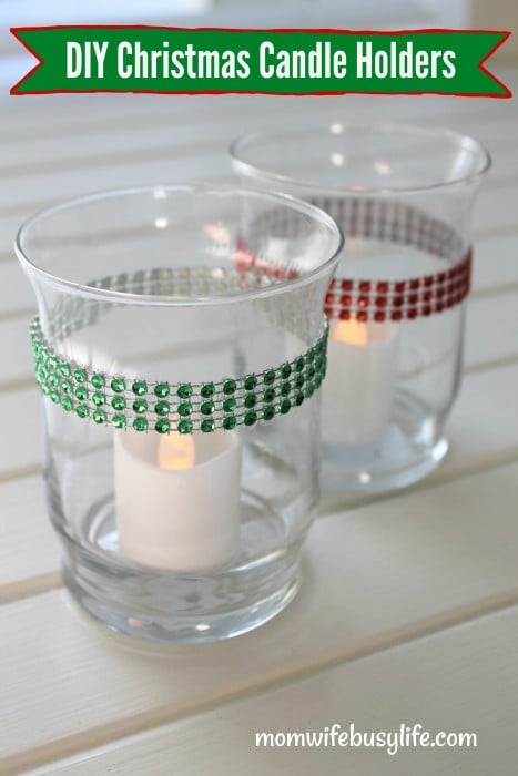 christmas candle holders