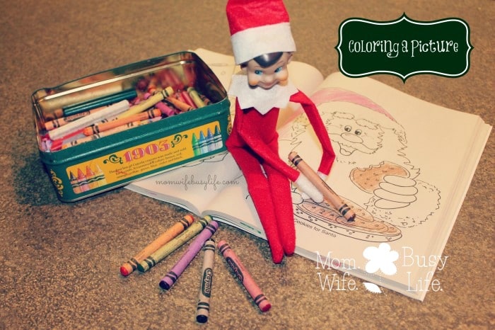 elf on the shelf ideas coloring