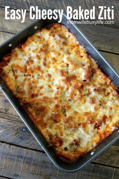 Easy Cheesy Baked Ziti Recipe