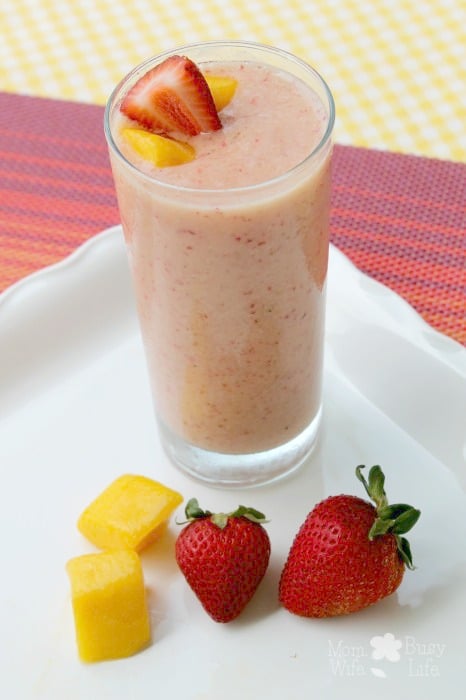 Strawberry Mango Smoothie - Mom. Wife. Busy Life.