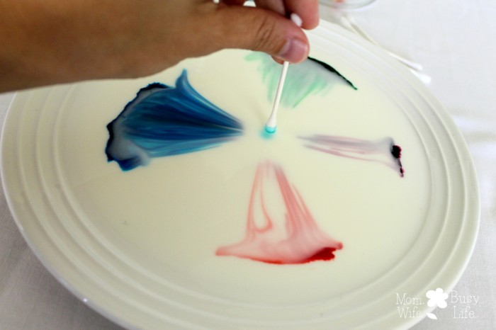 color changing milk experiment physical or chemical change