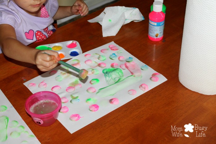 toddler paint time