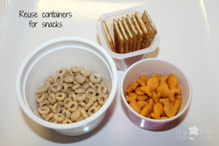 reuse containers for snacks