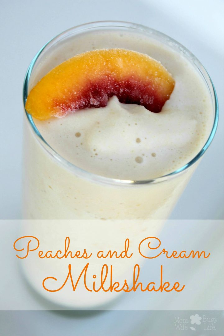 Peaches and Cream Milkshake Recipe