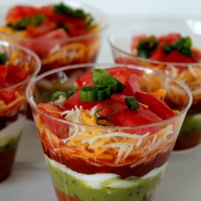seven layer dip cups recipe