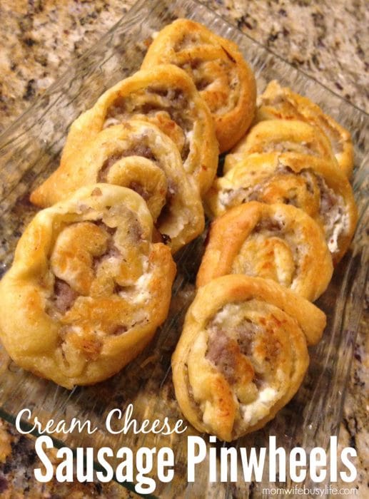 Sausage and Cream Cheese Pinwheels