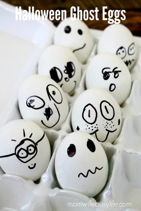 Halloween Ghost Eggs Craft