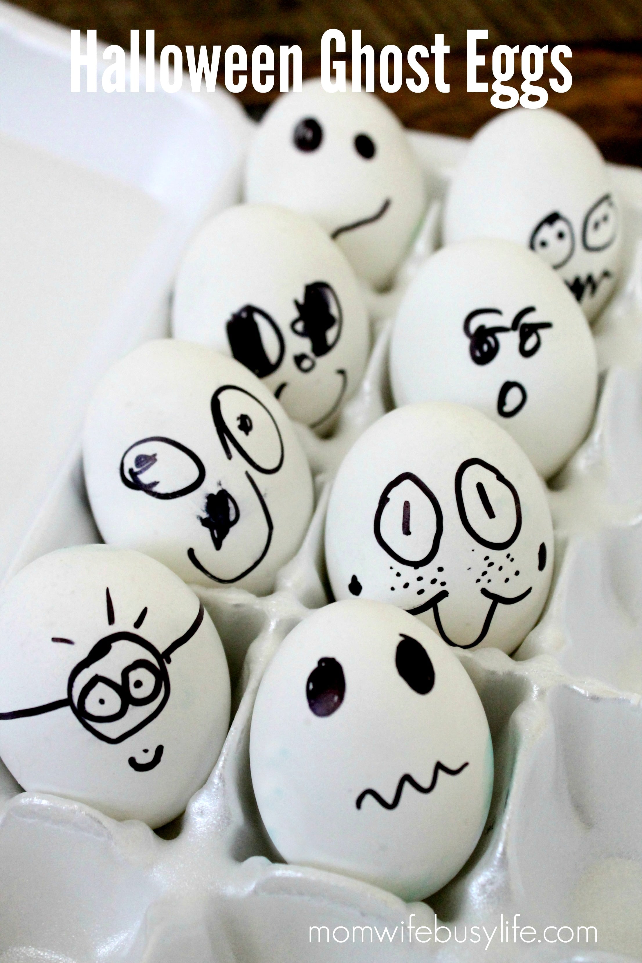 Halloween Ghost Eggs