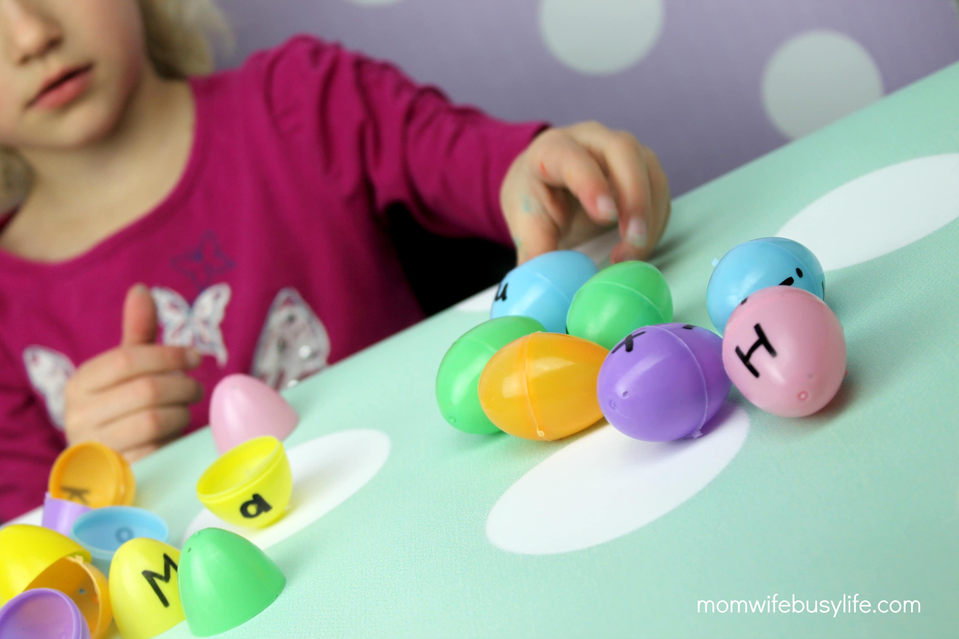 Easter Egg Letter Matching Game Mom Wife Busy Life