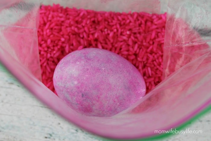 How to Dye Easter Eggs with Rice