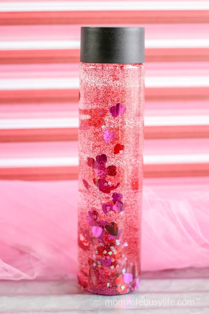 Valentine's Day Sensory Bottle for Kids