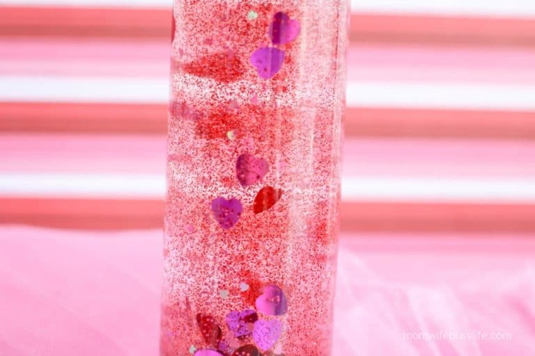 DIY Valentine’s Day Sensory Bottle for Kids - Mom. Wife. Busy Life.