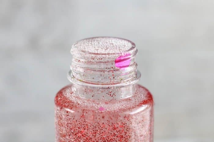 Valentine's Day Sensory Bottle - Mom. Wife. Busy Life.