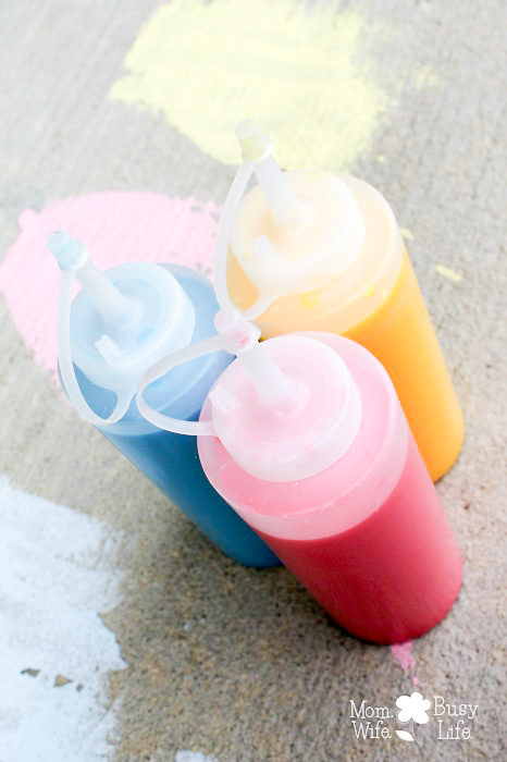 how to make liquid sidewalk chalk