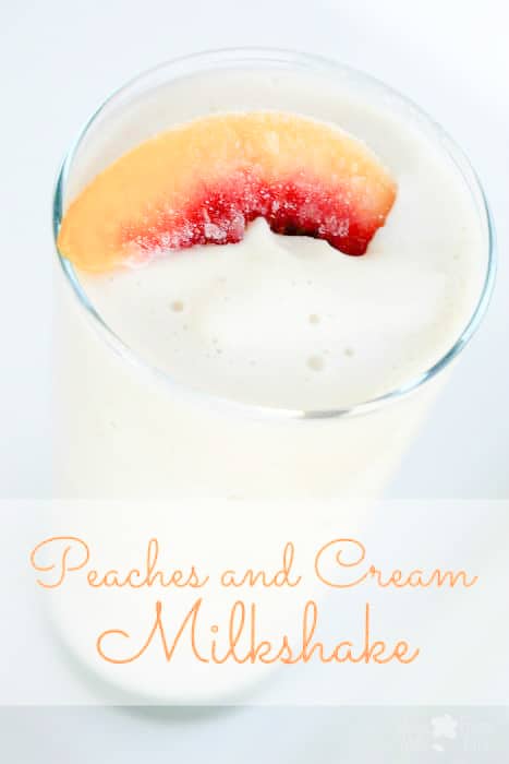 Peaches and Cream Milkshake Recipe