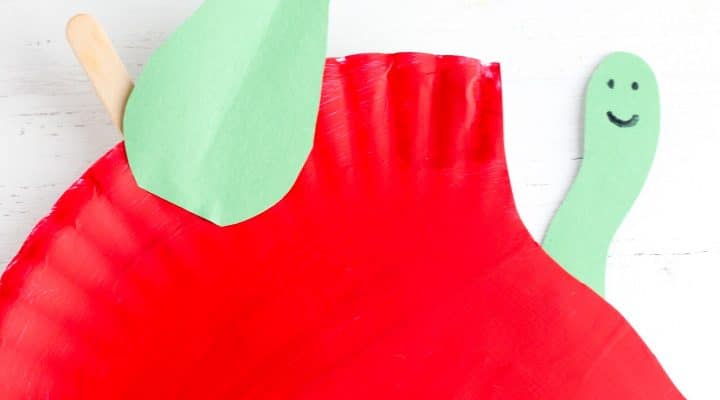 Back to School Apple Paper Plate Craft