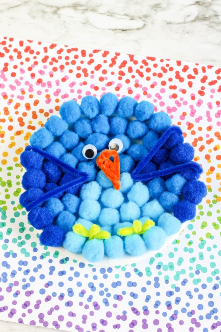 Blue Bird Paper Plate Craft