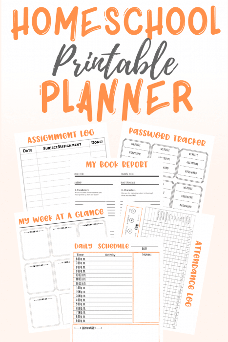 Free Printable Homeschool Planner Sets - Mom. Wife. Busy Life.