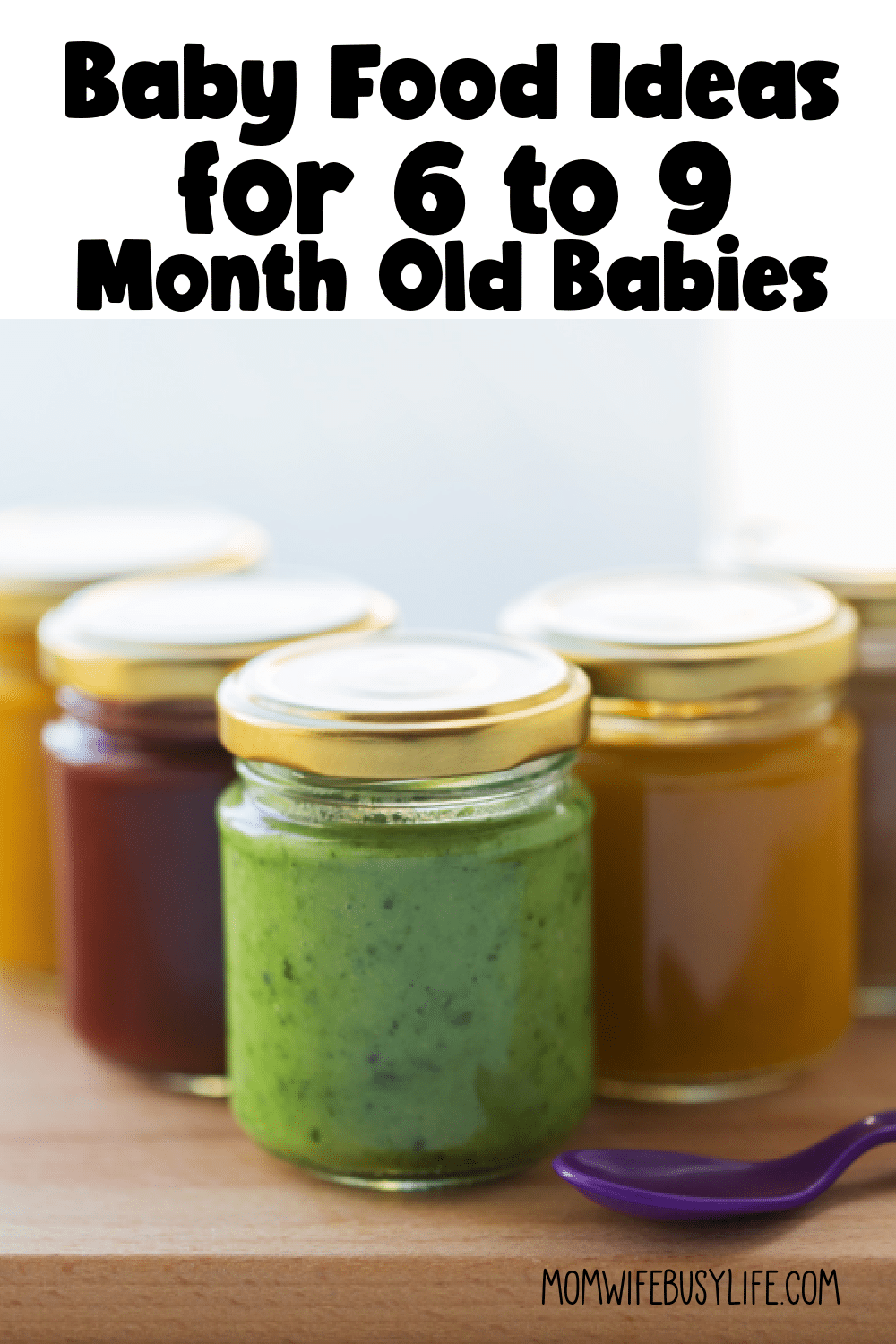 Baby Food Ideas for 6 to 9 Month Old Babies - Mom. Wife. Busy Life.