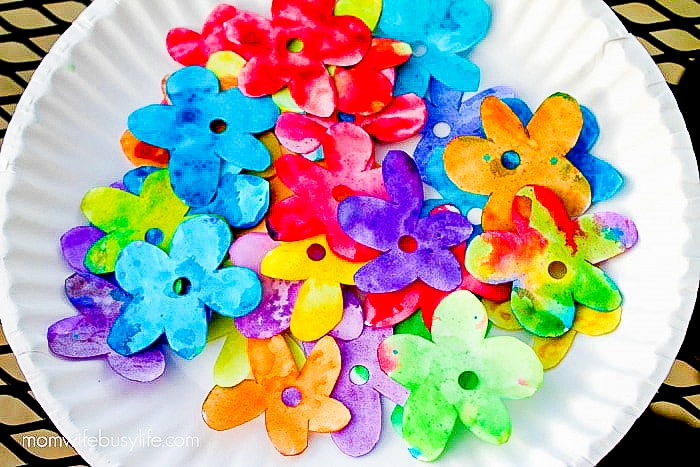 painted paper flowers