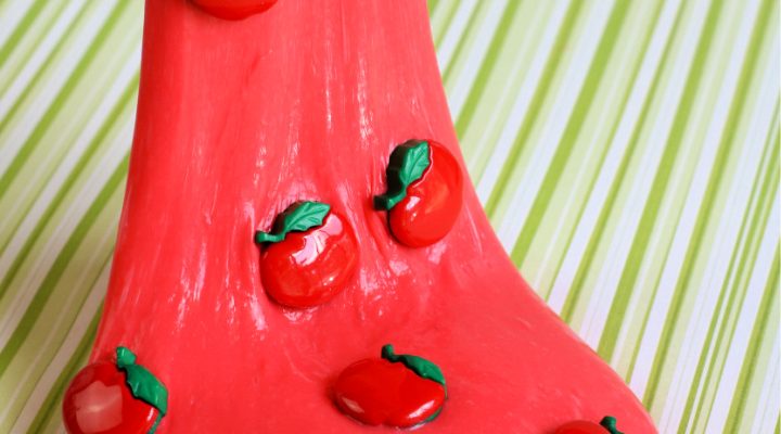 Back to School Apple Scented Slime