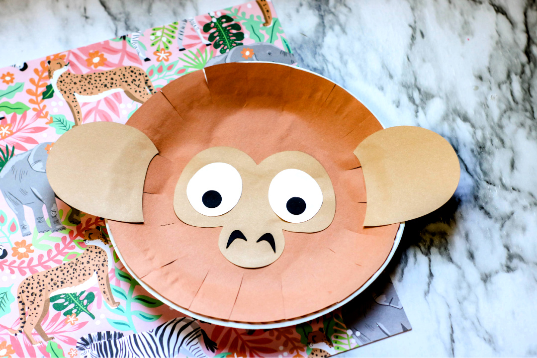 Monkey Paper Plate Craft for Kids Mom. Wife. Busy Life.