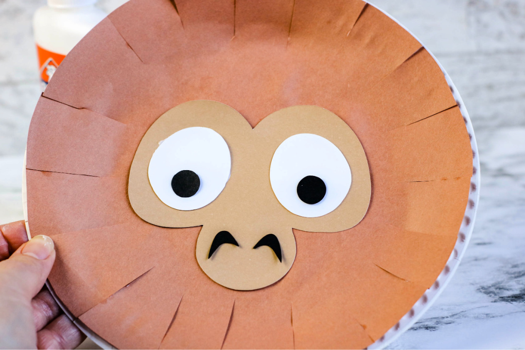 Monkey Paper Plate Craft