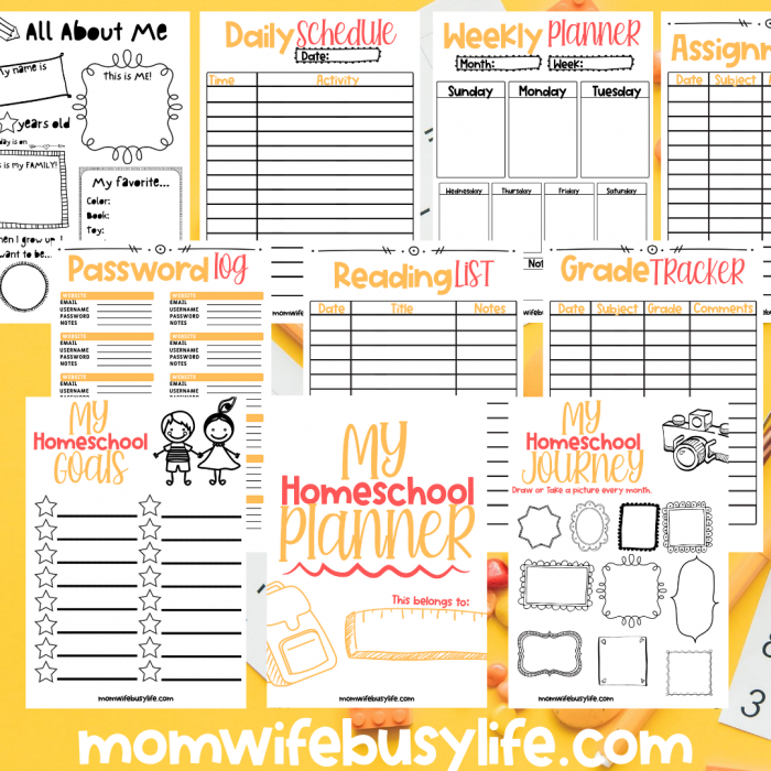 homeschool lesson planner free printable