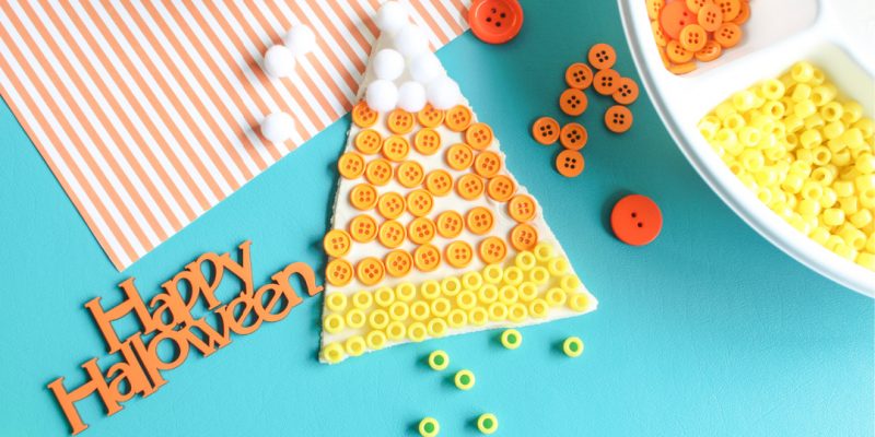 Candy Corn Playdough Sensory Activity