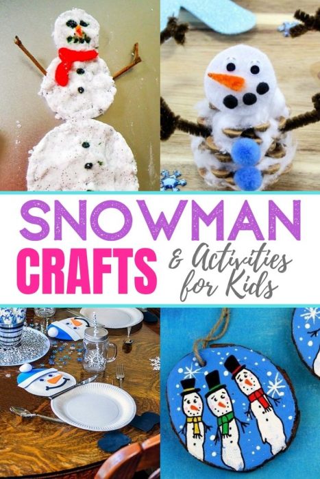 Snowman Crafts and Activities for Kids