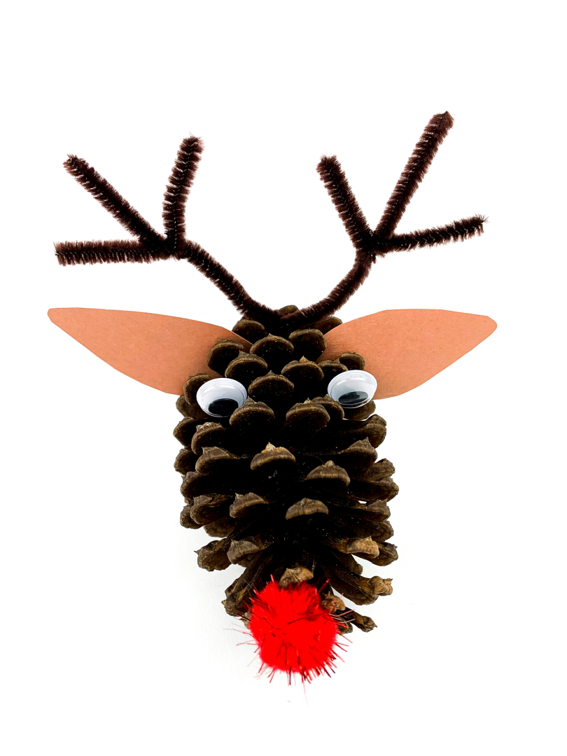pine cone reindeer