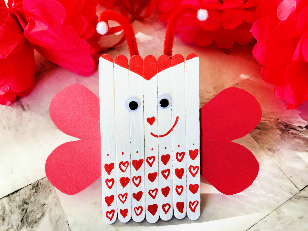 Love Bug Popsicle Stick Craft