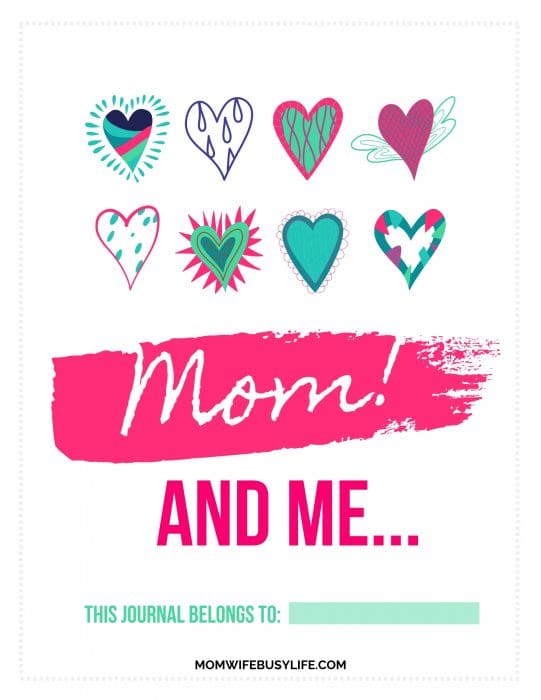 Printable Mother and Daughter Journal Mom. Wife. Busy Life.