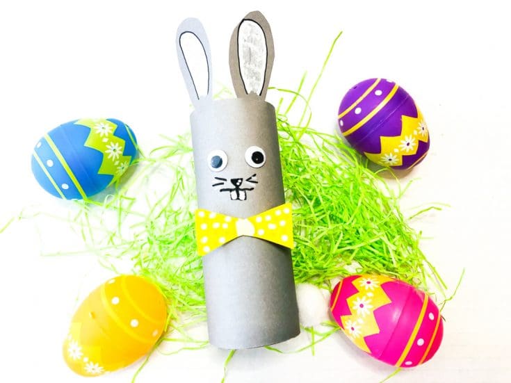 Easter Bunny Toilet Paper Roll Craft