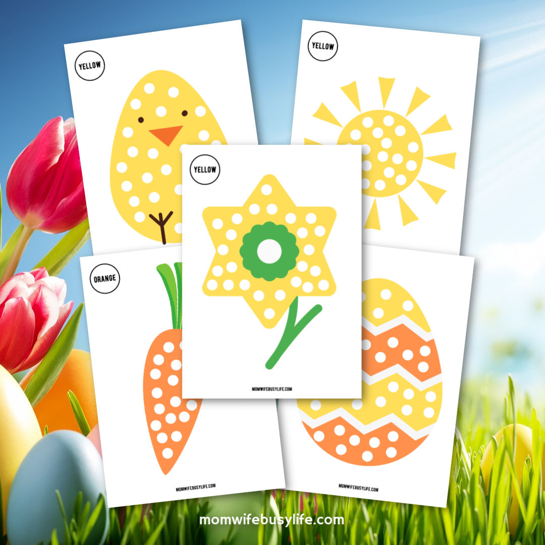 Printable Easter Q-Tip Painting Activity