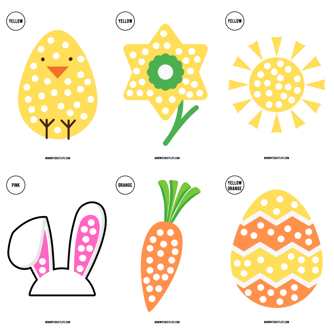 Printable Easter Q-Tip Painting Activity