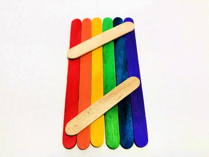 Pot of Gold Rainbow Popsicle Stick Craft - Mom. Wife. Busy Life.