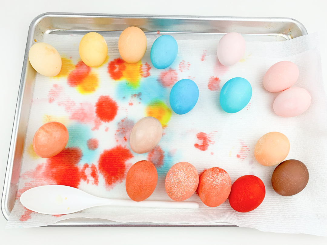 kool-aid dyed easter eggs