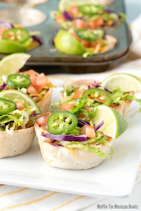 muffin tin mexican bowls