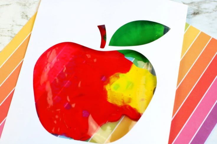 Apple Painting in a Bag Craft
