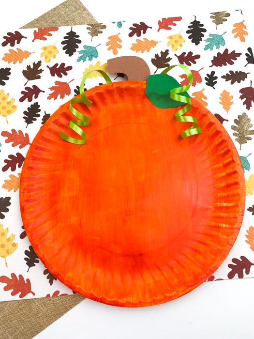 Paper Plate Pumpkin