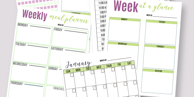 Printable Monthly Planner (FREE Printable)