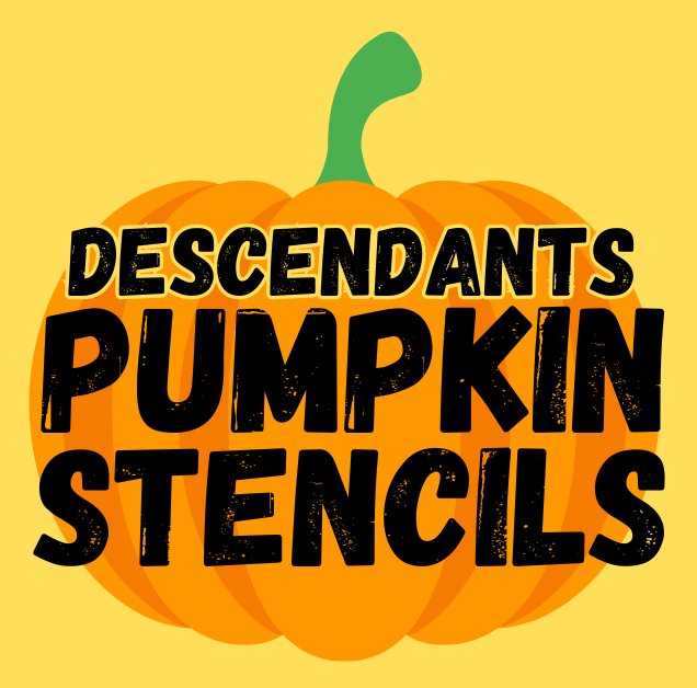 Printable Descendants Pumpkin Stencils