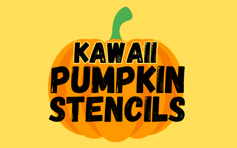 Kawaii Pumpkin Stencils Printable