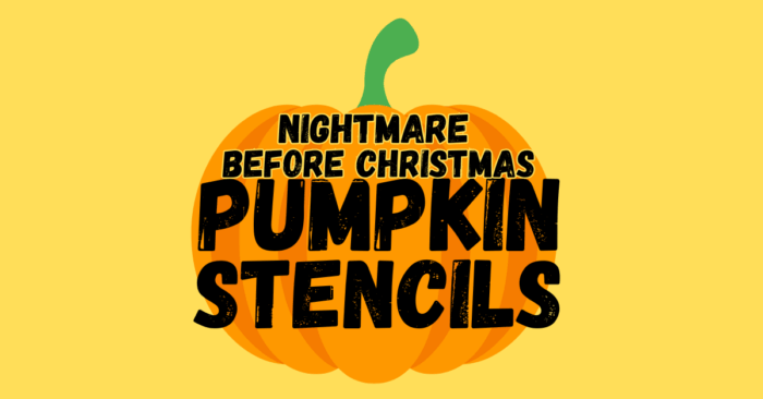 Nightmare Before Christmas Pumpkin Stencils Printable
