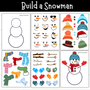 Keep Kids Busy This Winter with a Build a Snowman Printable Activity