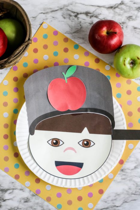 Johnny Appleseed Paper Plate Craft