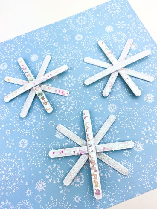 Snowflake Popsicle Stick Craft - Mom. Wife. Busy Life.