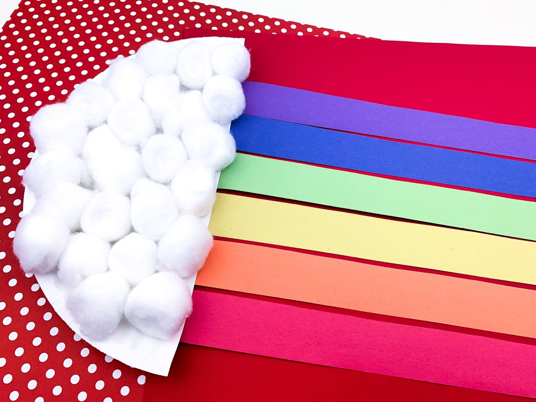 Paper Plate Rainbow Craft